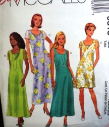 9313 COOL DRESS LENGTHS SLVS/OVERLAY OR NOT PATTERN 8-20 3 SZS